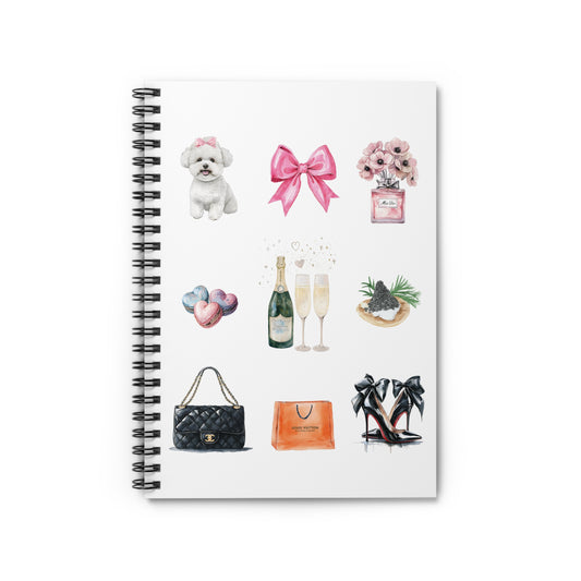 French Inspired Spiral Notebook