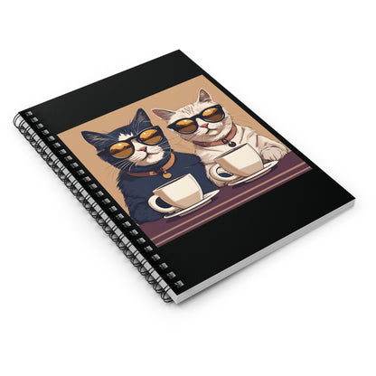 Cool Cats Coffee Spiral Notebook