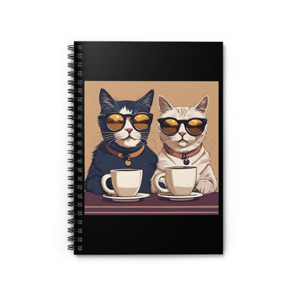 Cool Cats Coffee Spiral Notebook