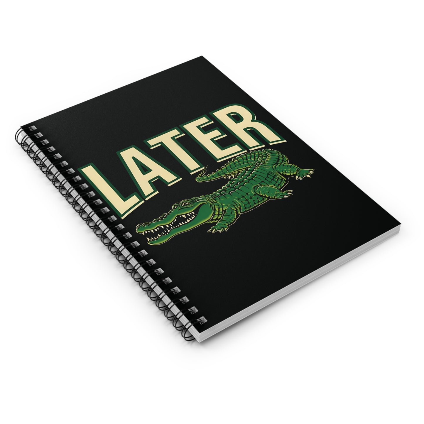 Later Alligator Spiral Notebook