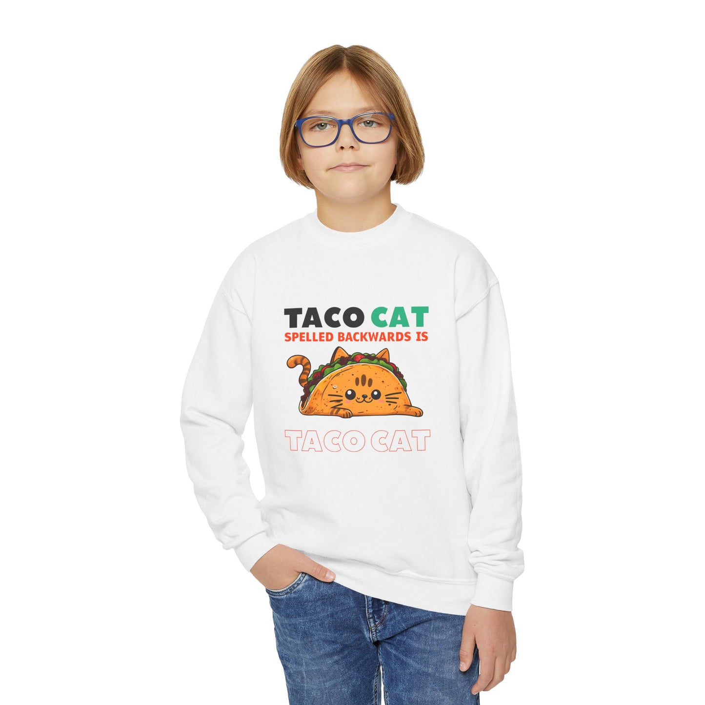 Taco Cat Youth Sweatshirt - Unisex