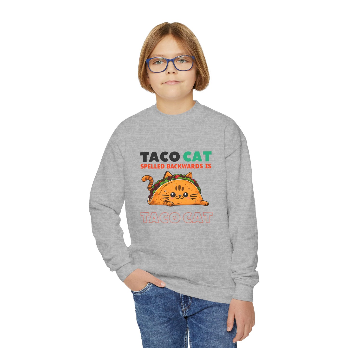 Taco Cat Youth Sweatshirt - Unisex